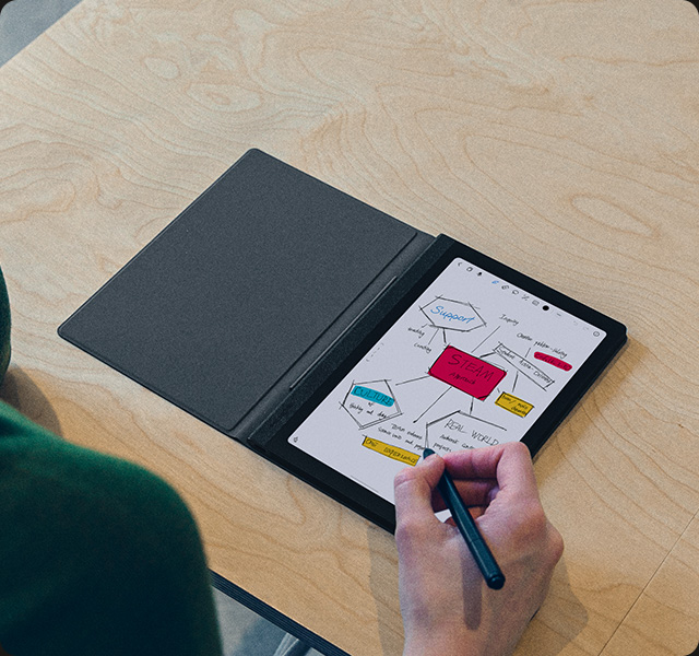 Huion Note E Digital Notebook with Magnetic Pen and Cover for Work