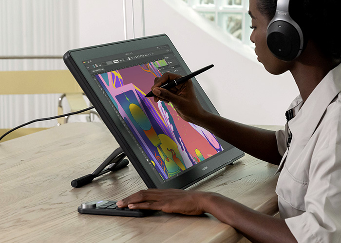 Huion kamvas 24 tablette graphique avec ecran, 2.5k qhd 23.8