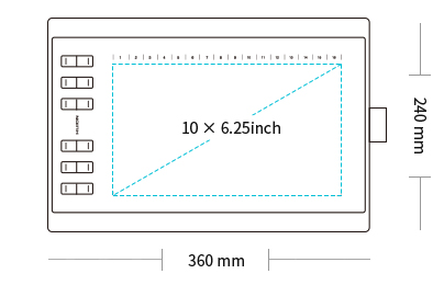 H1060P Digital Drawing Tablet & Graphics Tablet | Huion