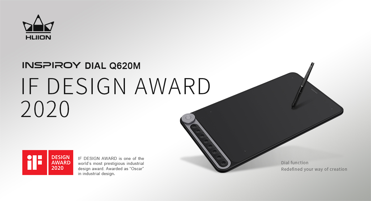 iF Design Award 2020,  Another Honor Won by Inspiroy Dial Q620M Followed Golden Pin