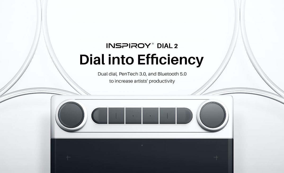 Huion Launches Inspiroy Dial 2: a pen tablet will double your efficiency